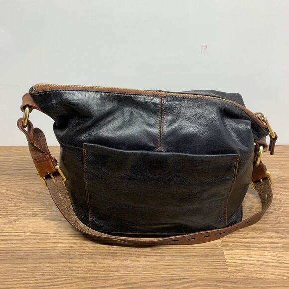 Hobo Charlie Black Leather Shoulder Handbag